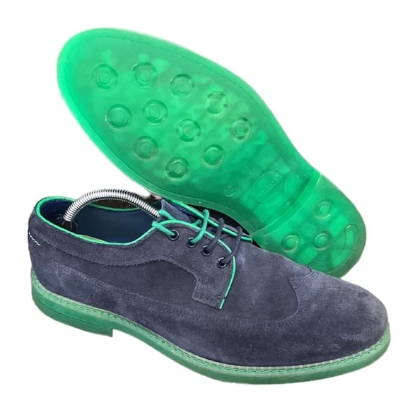 Ted Baker Other - Ted Baker London Suede Oxfords Juippita Size 9 US Portugal Blue lace up
